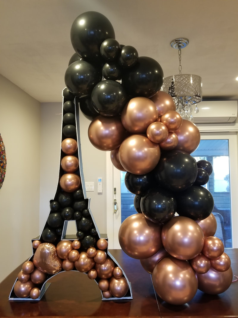 Balloon mosaic birthday decoration, Nikoloon Frames best design awards