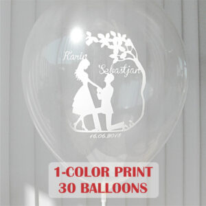 30 globos impresos