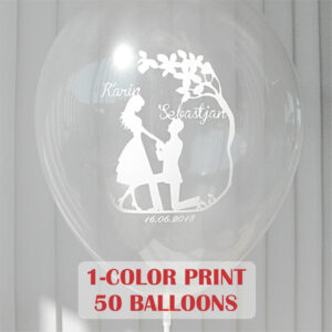 50 globos impresos