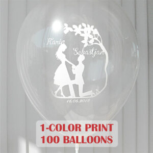 100 globos impresos