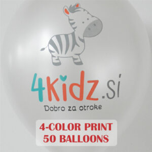 Impresión a cuatro tintas, 50 globos