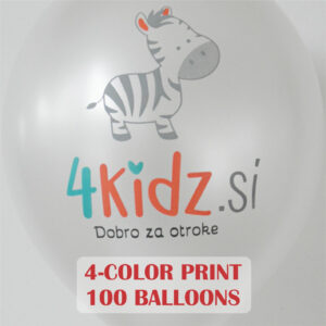 Impresión a cuatro tintas, 100 globos