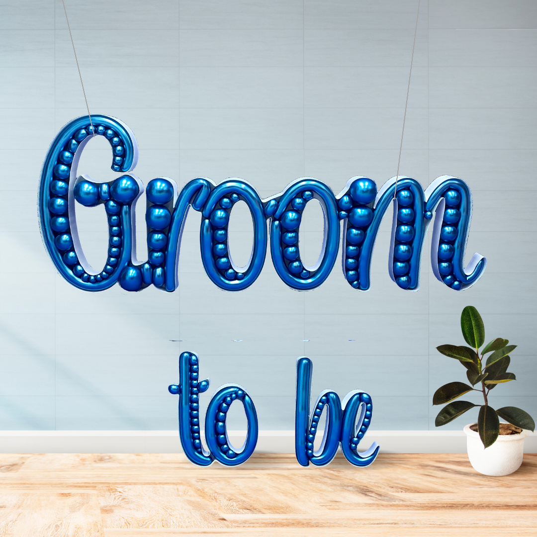 Letrero "Groom to be" - Imagen 2