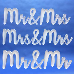 "Mr & Mrs" / "Mr & Mr" / "Mrs & Mrs"