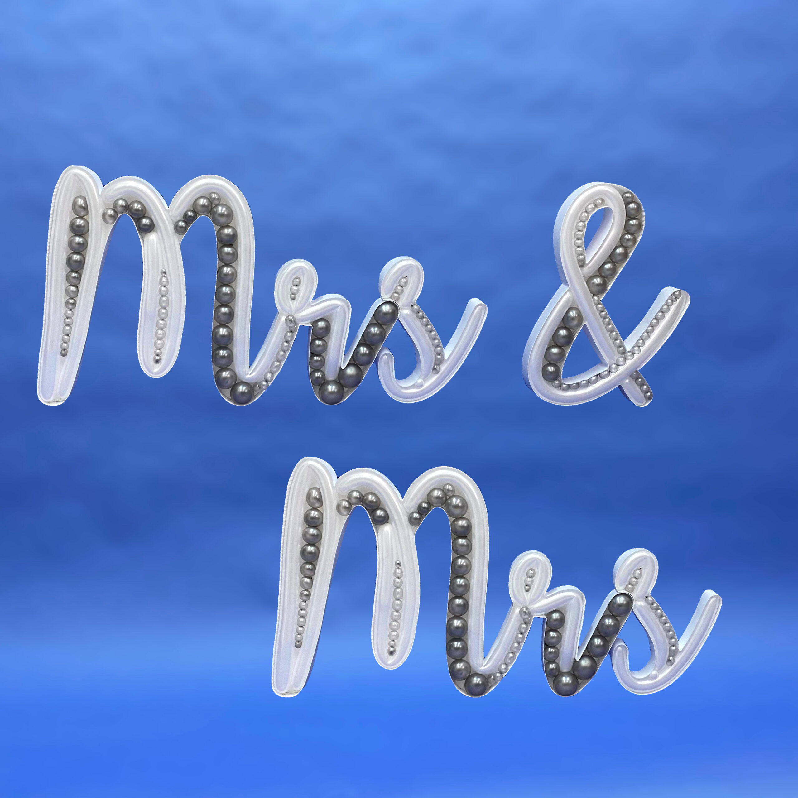Napisi "Mr & Mrs" / "Mr & Mr" / "Mrs & Mrs" - slika 4