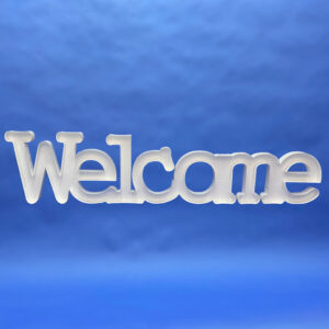 Napis "Welcome"