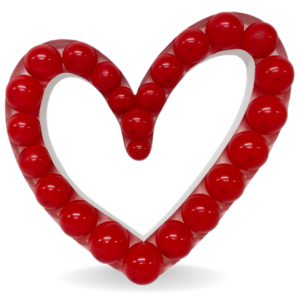 Mini Heart + 50 Red 5" Balloons