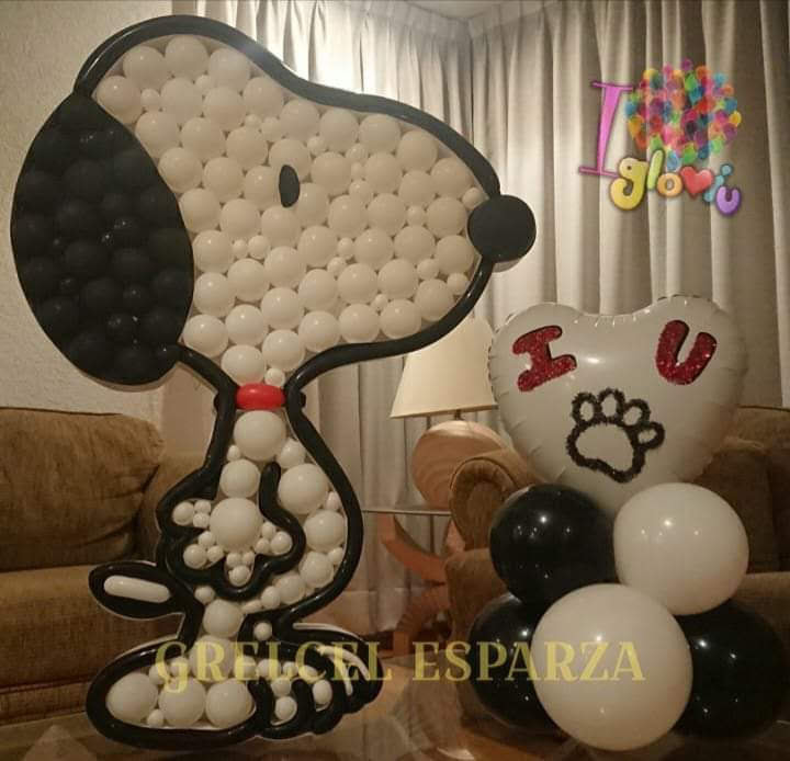 Balloon mosaic birthday decoration, Nikoloon Frames best design awards