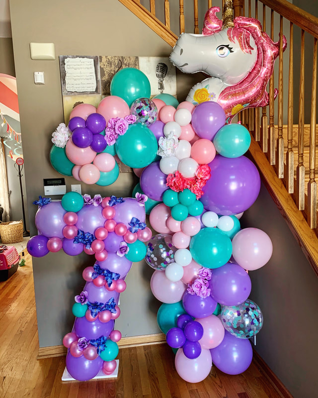 Balloon mosaic birthday decoration, Nikoloon Frames best design awards